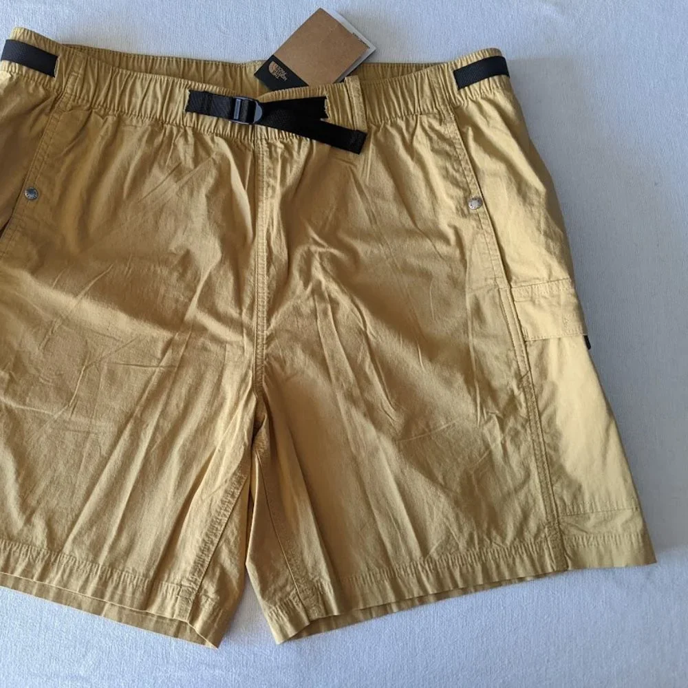 The North Face Men's Cargo Shorts Size Small Elastic‎ Waist Rip Stop Belted NEW